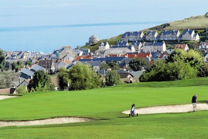 La ville de Port en Bessin dans le Calvados, connue pour ses plages du Débarquement