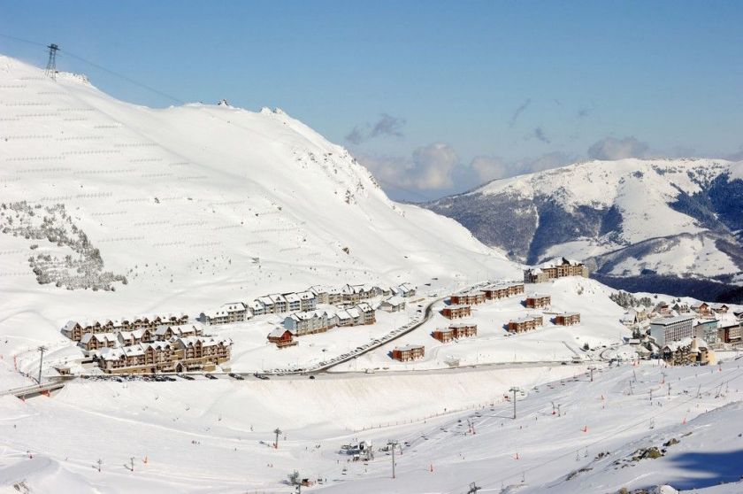 La station de La Mongie en hiver