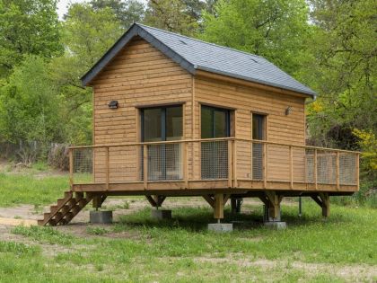 Cabane vue forêt