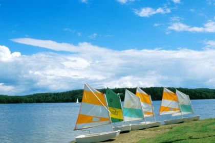 Le lac de la Triouzoune, en bordure du Village Club